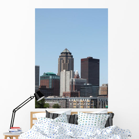 Downtown Des Moines Iowa Wall Decal