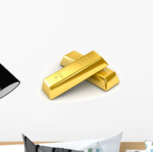 Gold Bars Wall Mural