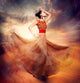 Dancing Fashion Woman Wall Mural