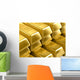 Gold Bars Wall Mural
