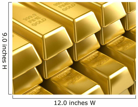 Gold Bars Wall Mural