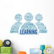 Learning concept in word tag cloud Wall Decal