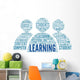 Learning concept in word tag cloud Wall Decal