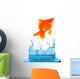 Goldfish is jumping Wall Mural