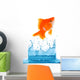 Goldfish is jumping Wall Mural