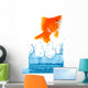 Goldfish is jumping Wall Mural