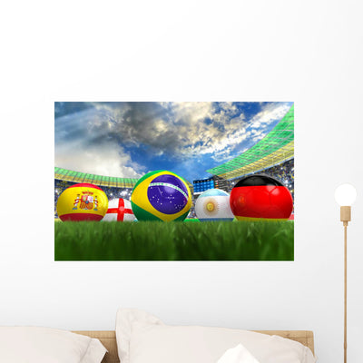 World Cup 2014 shown on a wall