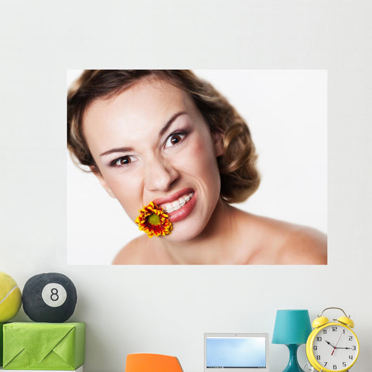 Portrait with Dental Braces Wall Mural
