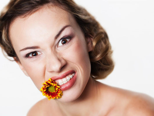 Portrait with Dental Braces Wall Mural
