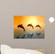 Jumping Dolphins Wall Mural