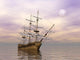 Old Merchant Ship 3D