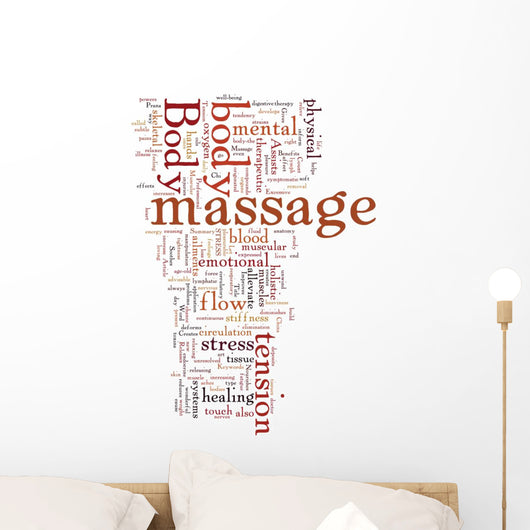 What is a Body Massage Wall Decal