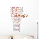 What is a Body Massage Wall Decal