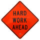 Hard Work Ahead Wall Decal