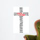 Jesus Christ Word Cloud Concept Wall Decal
