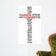 Jesus Christ Word Cloud Concept Wall Decal