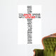 Jesus Christ Word Cloud Concept Wall Decal