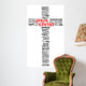 Jesus Christ Word Cloud Concept Wall Decal