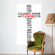 Jesus Christ Word Cloud Concept Wall Decal