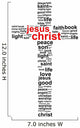 Jesus Christ Word Cloud Concept Wall Decal