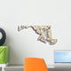 Map Maryland Wall Decal
