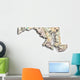 Map Maryland Wall Decal