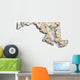 Map Maryland Wall Decal