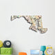 Map Maryland Wall Decal
