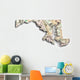 Map Maryland Wall Decal