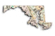 Map Maryland Wall Decal