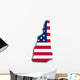 Map New Hampshire Wall Mural