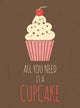 Retro Cupcake Poster