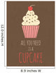 Retro Cupcake Poster