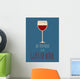 Retro Red Wine Poster