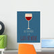 Retro Red Wine Poster