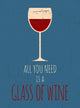 Retro Red Wine Poster