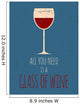 Retro Red Wine Poster