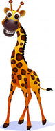 Illustration of a cute giraffe Wall Decal