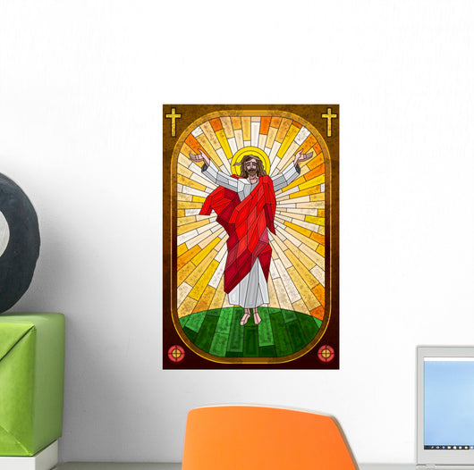 Stained Glass Painting Jesus