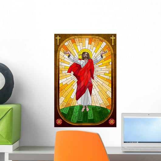 Stained Glass Painting Jesus