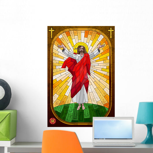 Stained Glass Painting Jesus