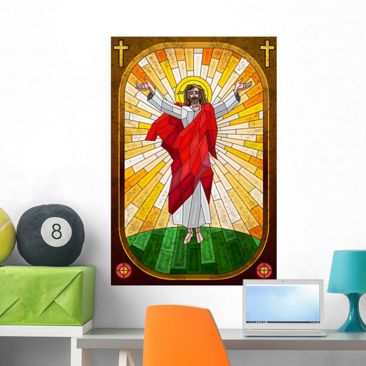Stained Glass Painting Jesus