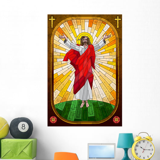 Stained Glass Painting Jesus