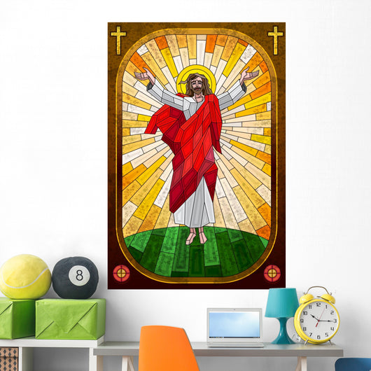 Stained Glass Painting Jesus