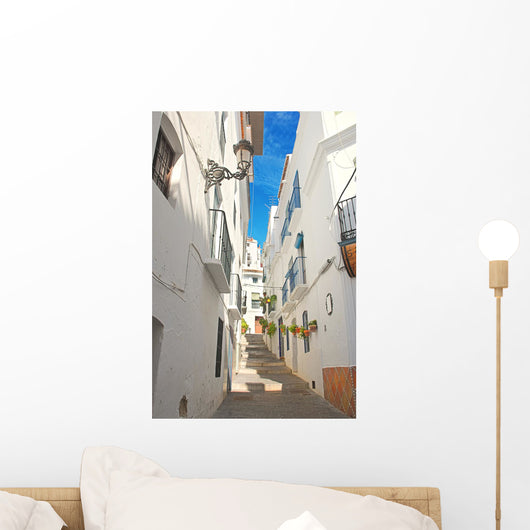 Narrow Street in Spanish Village Wall Mural