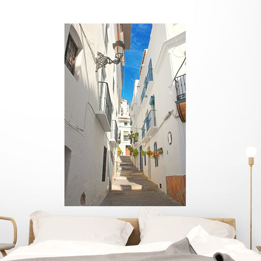 Narrow Street in Spanish Village Wall Mural
