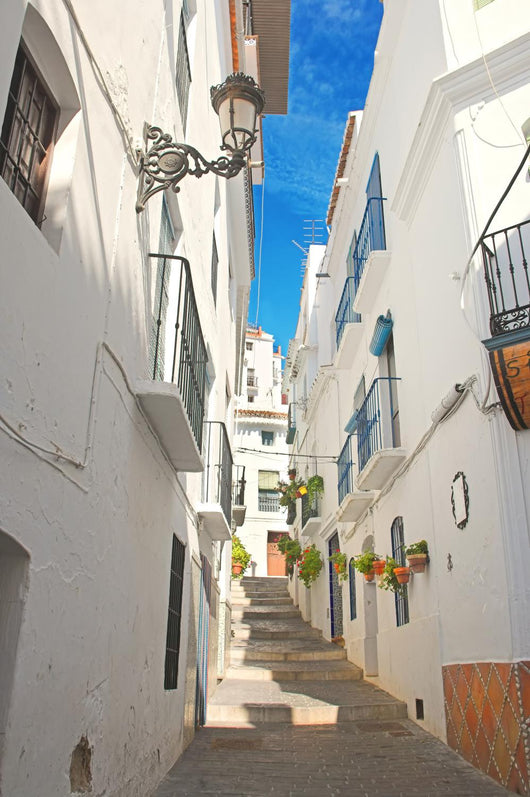 Narrow Street in Spanish Village Wall Mural