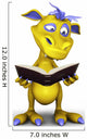 Cute Cartoon Monster Reading