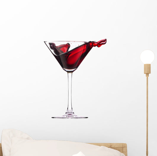 Red Cocktail with Splash