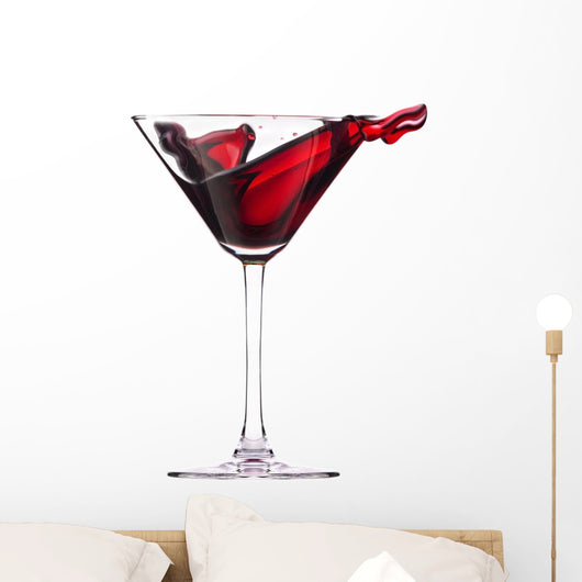 Red Cocktail with Splash